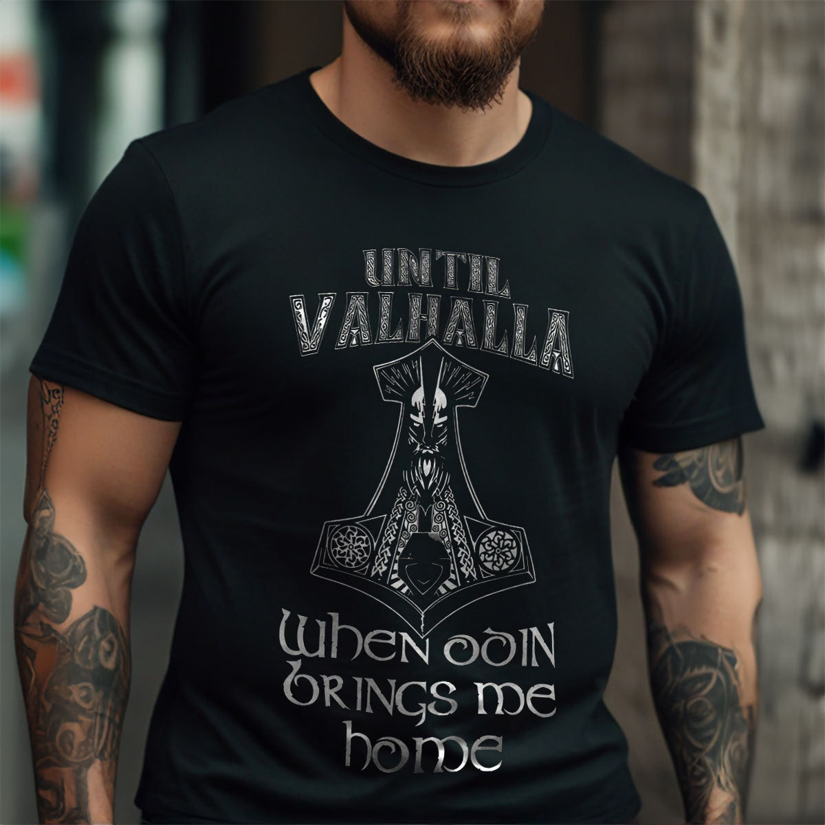 Odin Brings Me Home Viking  T Shirt