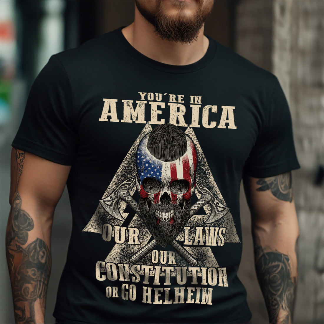 You Are In America Viking T-shirt