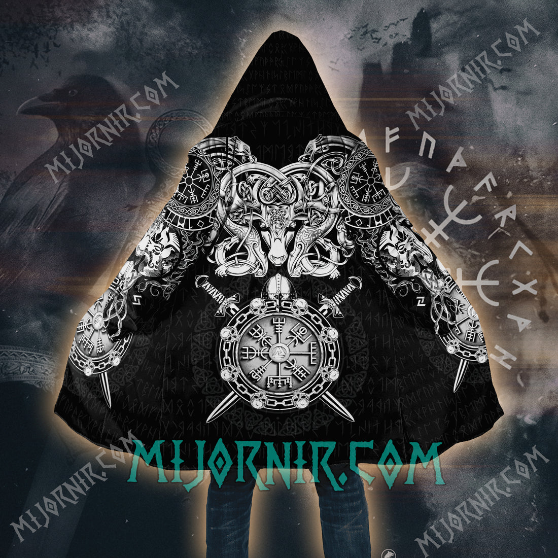 Ram of Asgard - Viking Hooded Cloak