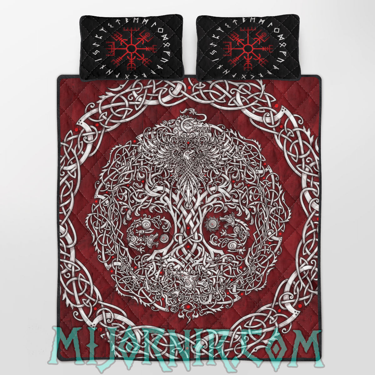 Helm of Awe Viking Quilt Set Collection