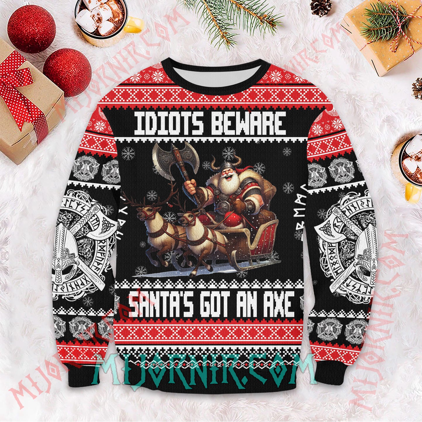 Santa's got an axe - Viking Ugly Christmas Sweater