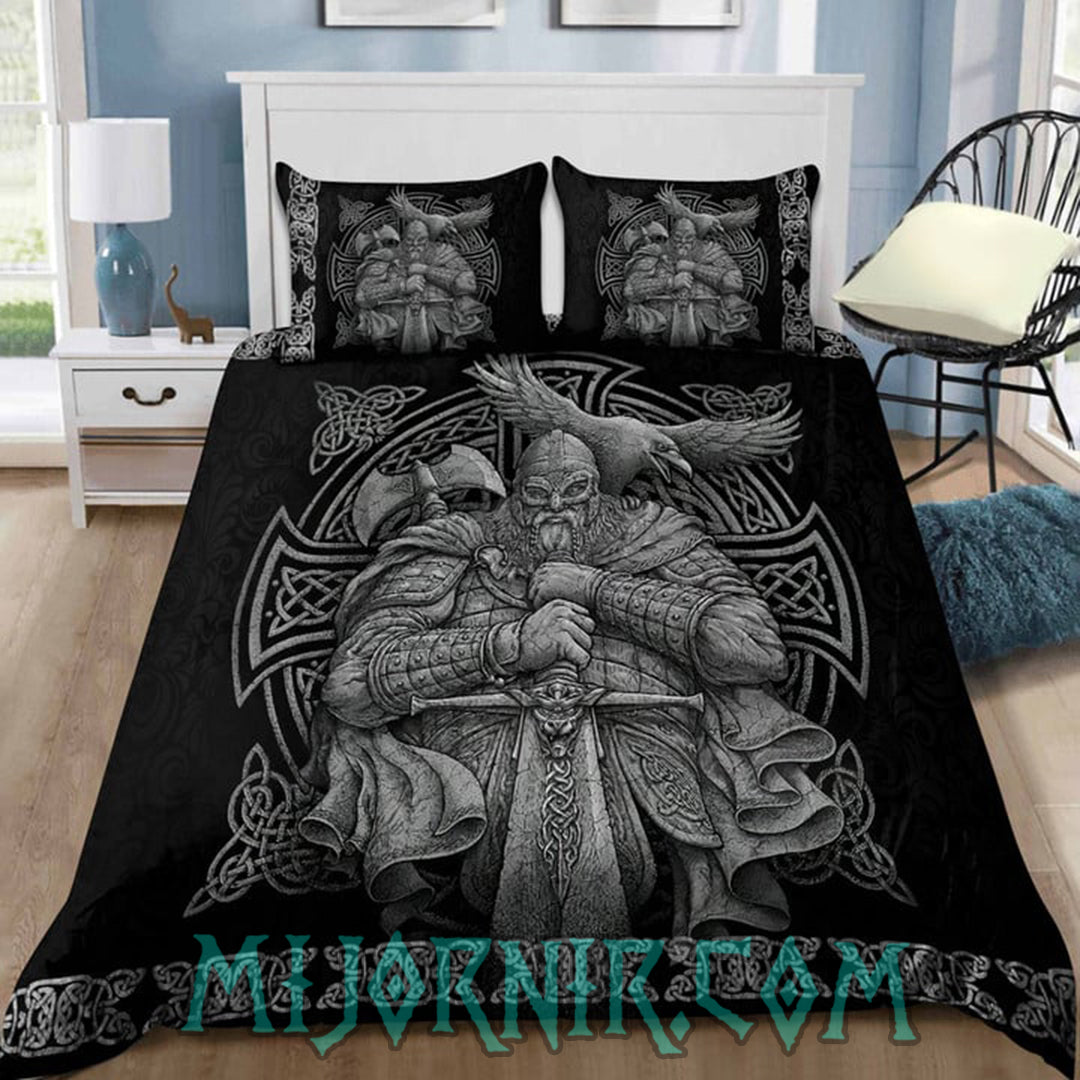 Odin's Protector - Viking Duvet Cover