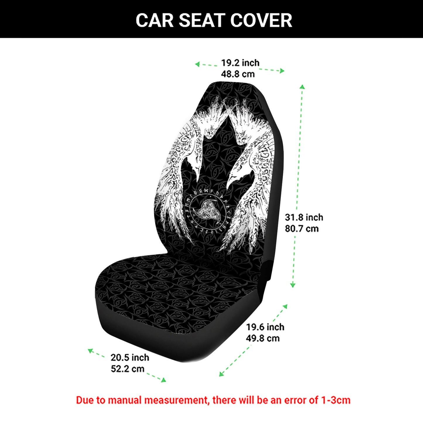 Huginn And Muninn - Viking Car Seat Cover