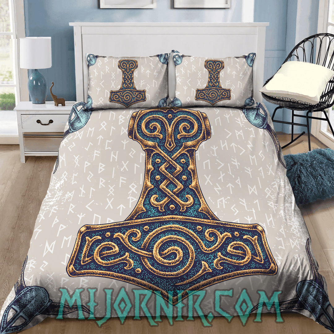 Thor's Hammer - Viking Duvet Cover