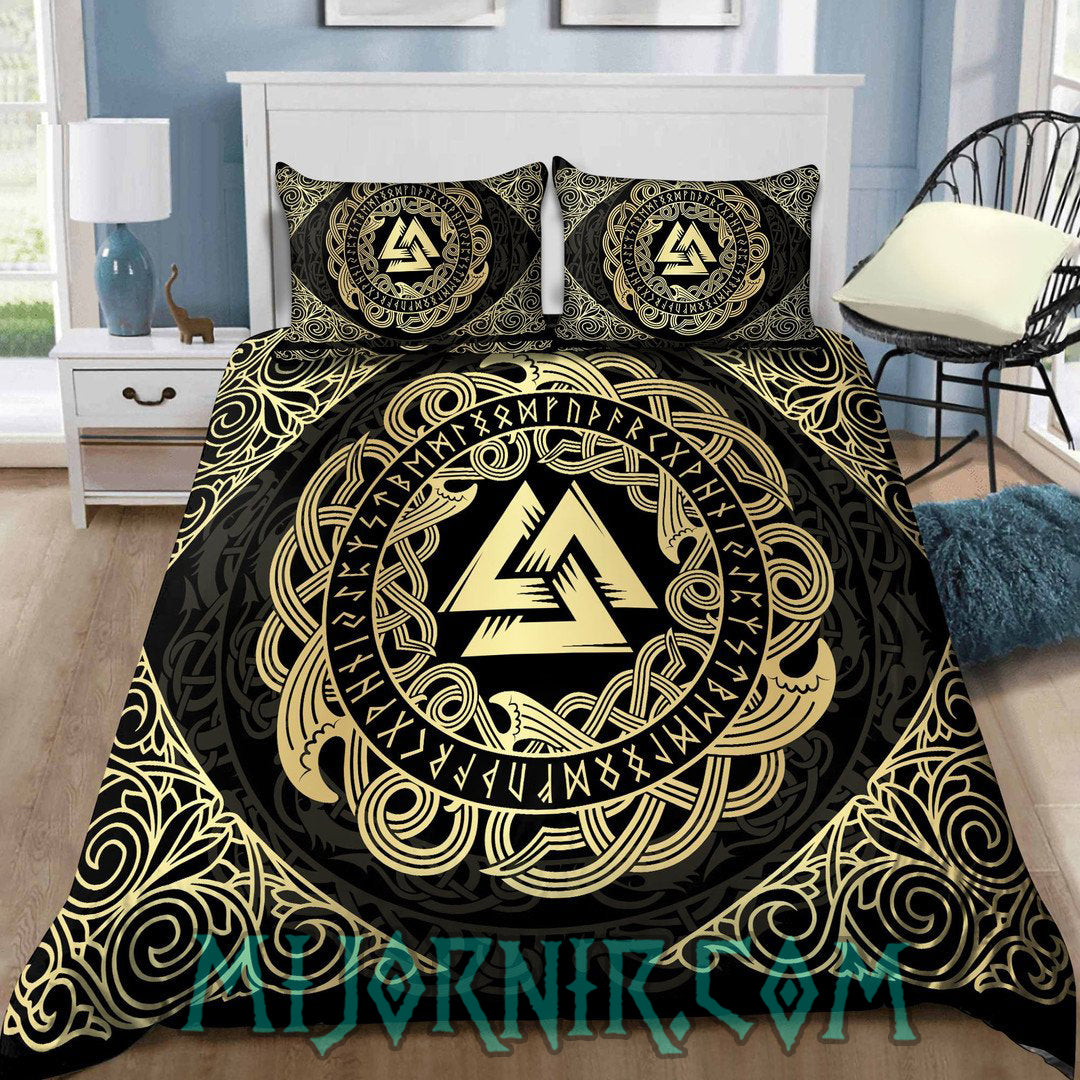 Valknut's Glory - Viking Duvet Cover