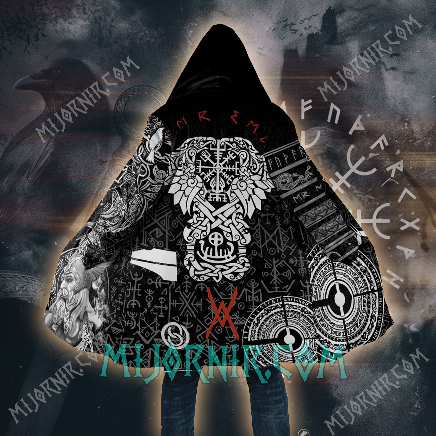 Yggdrasil Power - Viking Hooded Cloak