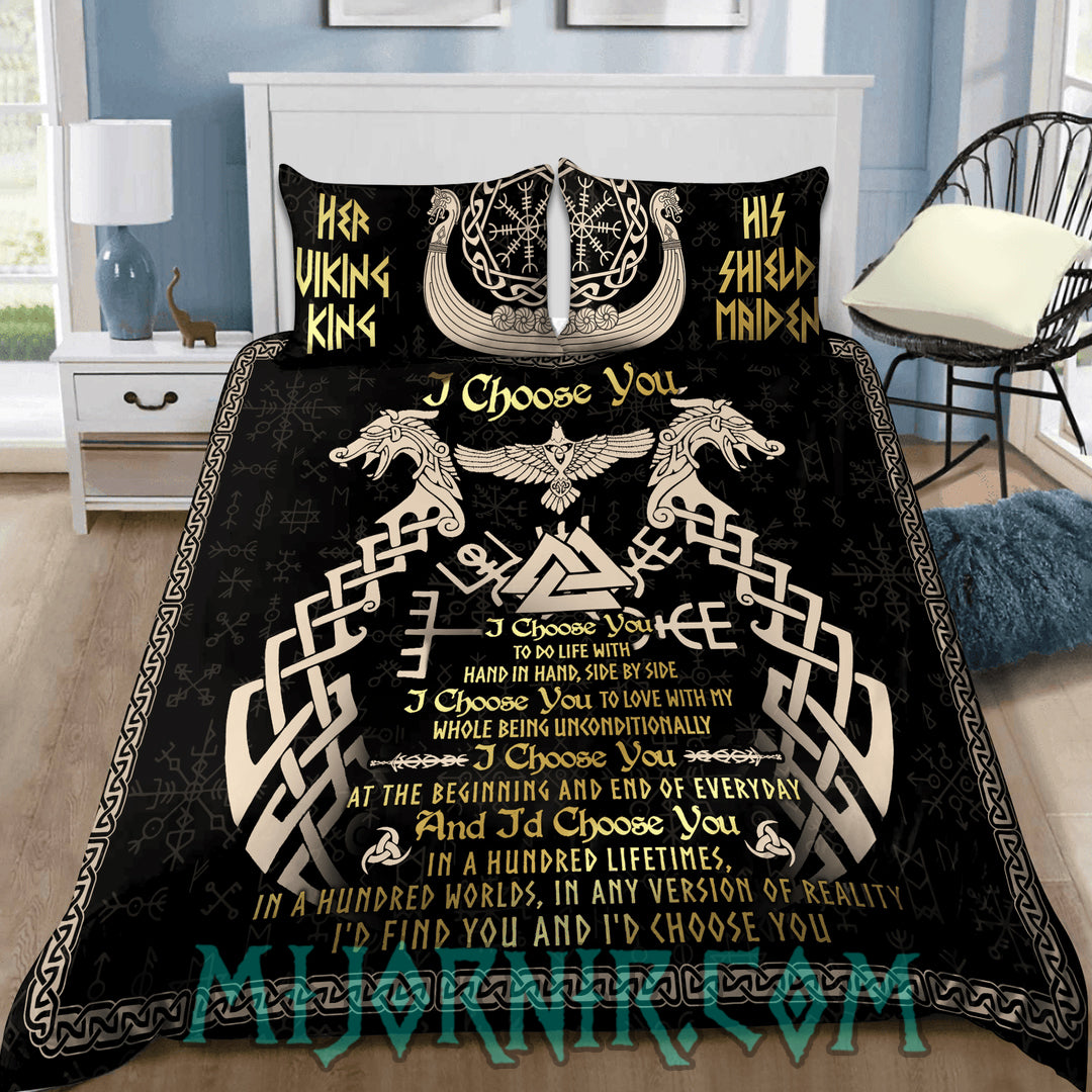 Viking Vows - Eternal Love Viking Duvet Cover