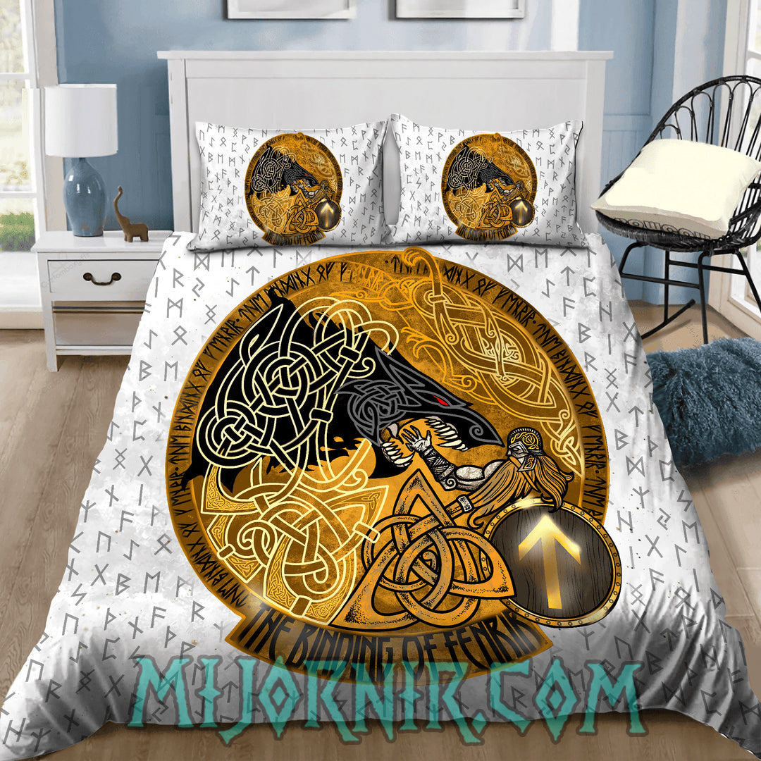 Fenrir’s Binding Mythology - Viking Duvet Cover