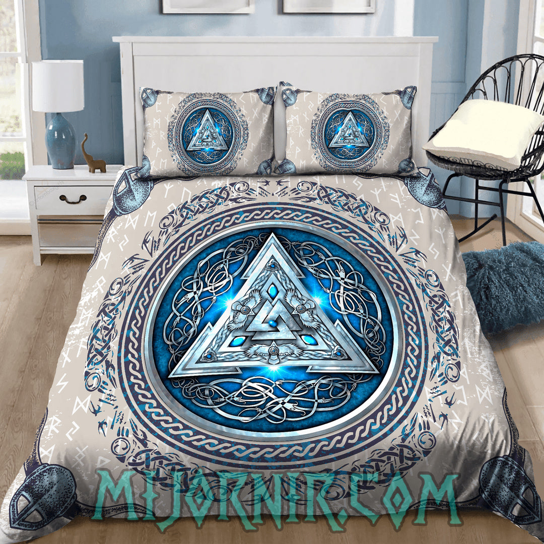 Valknut Emblem - Viking Duvet Cover