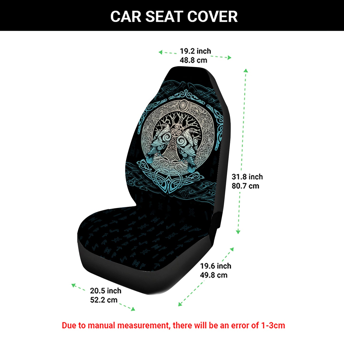 Huginn & Muninn Yggdrasil - Viking Car Seat Cover