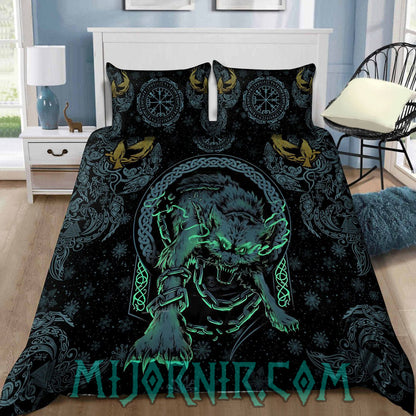 The Cursed Fenrir - Viking Duvet Cover