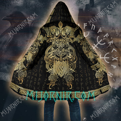 Golden Norse God - Viking Hooded Cloak