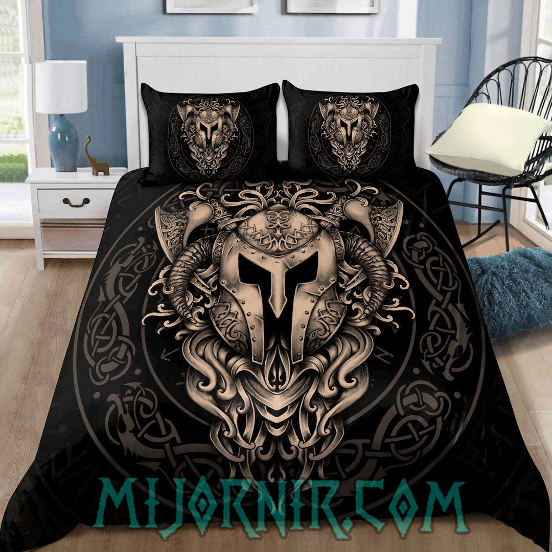 Odin's Warrior Spirit - Viking Duvet Cover