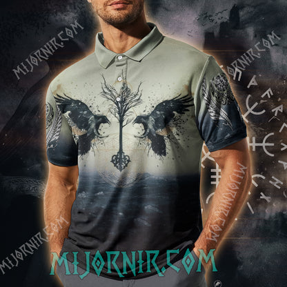 Odin's Huginn And Muninn - Viking Polo Shirt