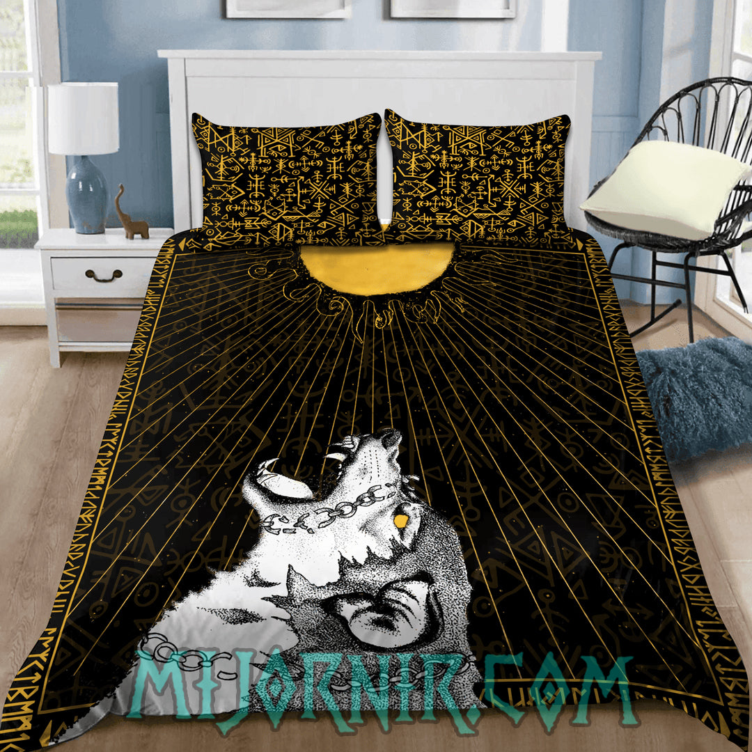 Fenrir Unleashed - Viking Duvet Cover