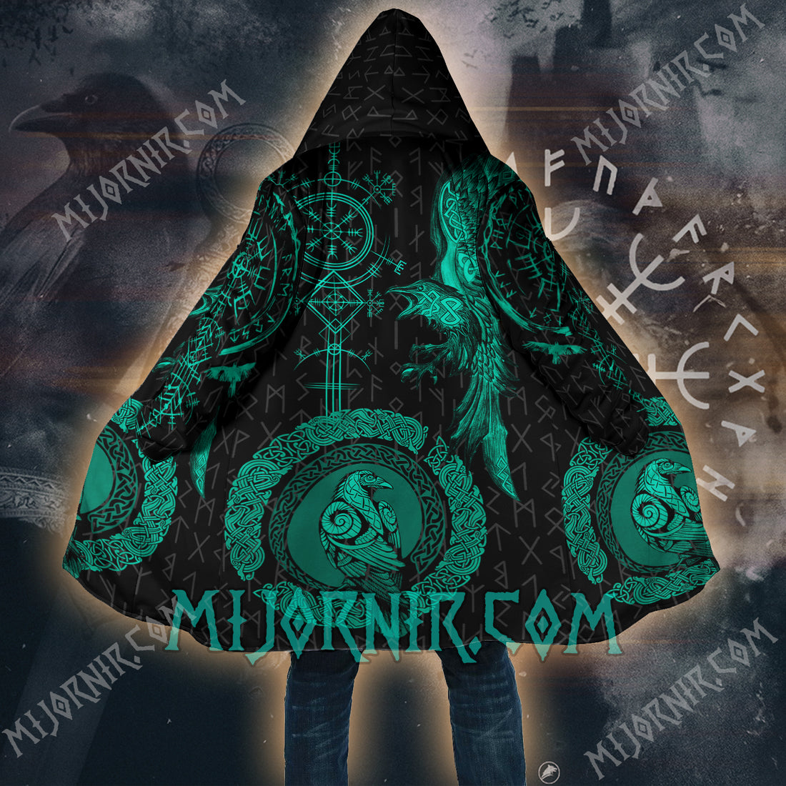 Huginn & Muninn - Viking Hooded Cloak