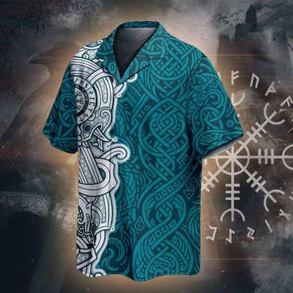 Viking Runes Hawaii Shirt - Nordic Saga Style