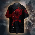 Odin's Crimson Messenger Hawaiian Shirt