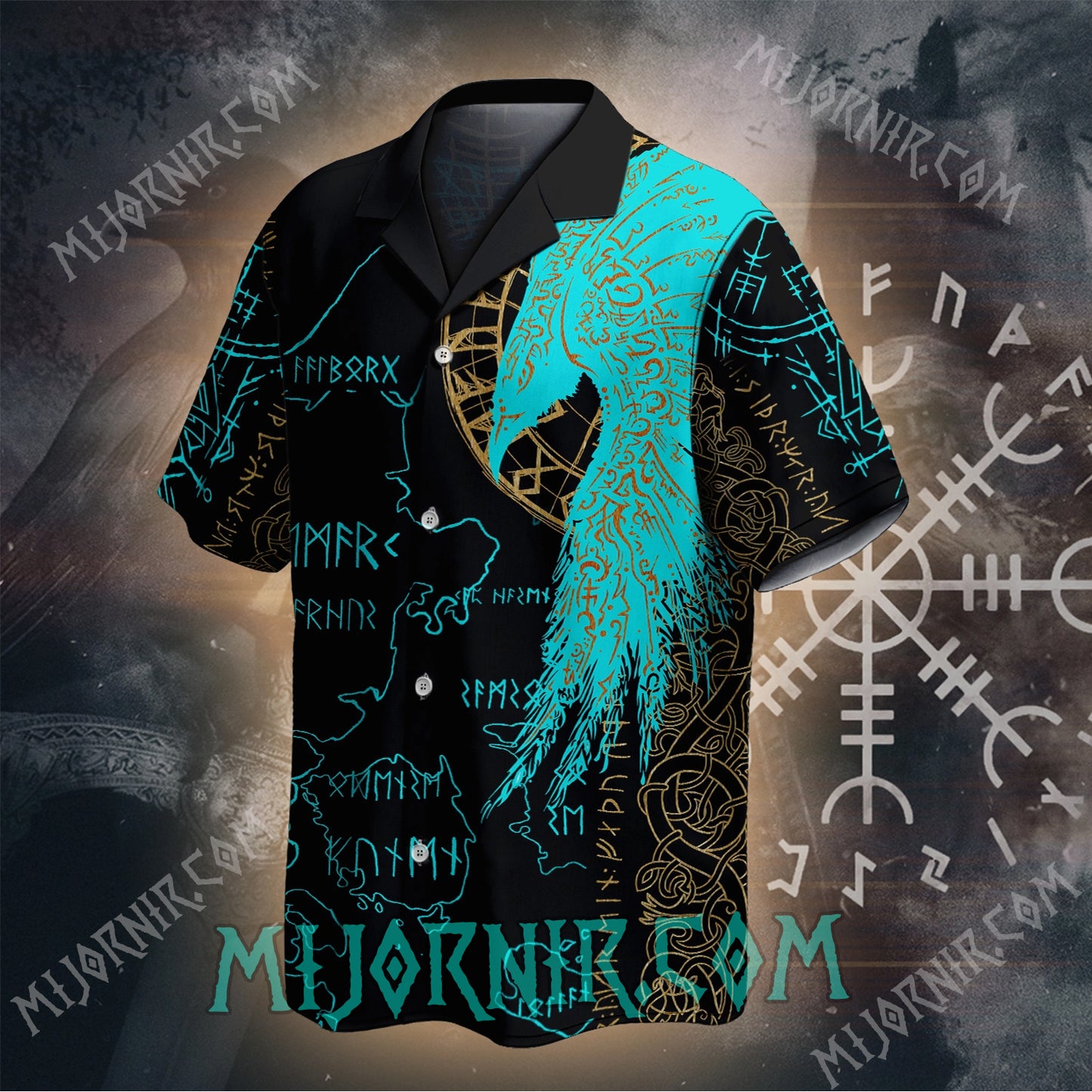 Huginn & Muninn Runes – Hawaii Shirt