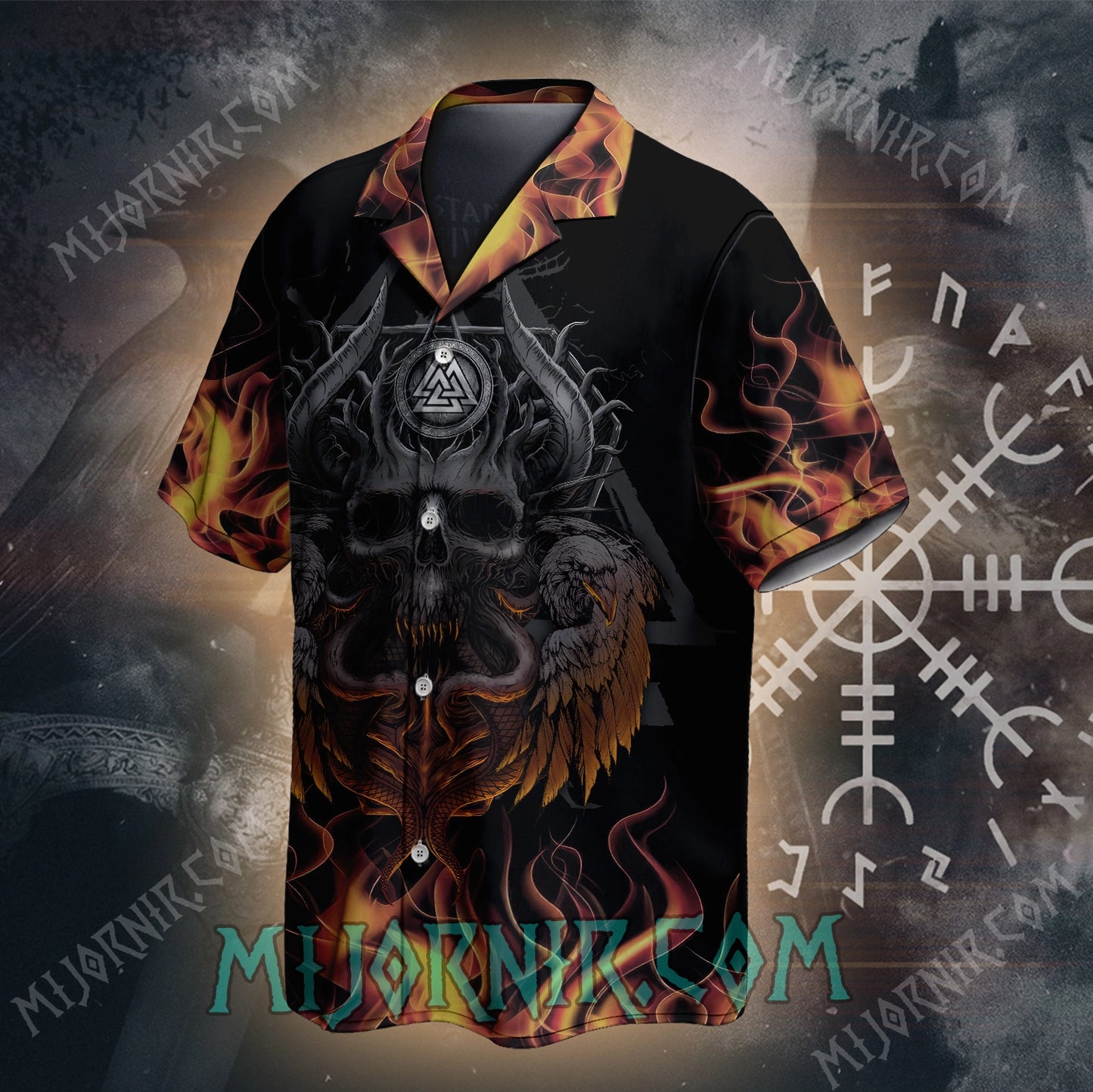 Viking Valor Skull – Hawaii Shirt