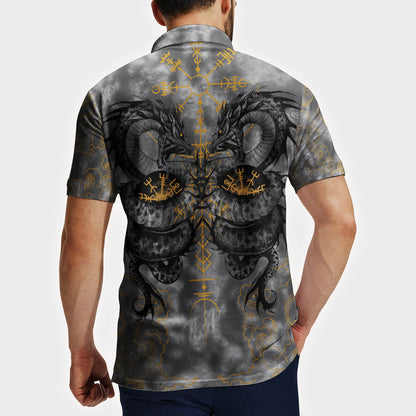 Golden Jormungandr - Viking Polo Shirt