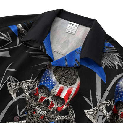 Patriotic Skulls – Hawaii Shirt