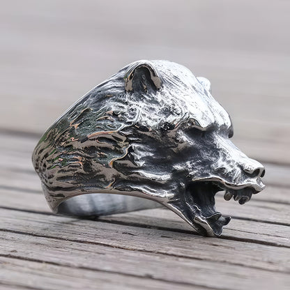 Nordic Bear Amulet Ring