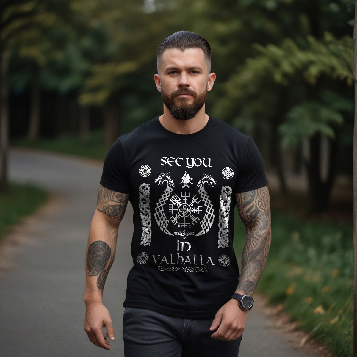 Vegvisir  Viking  T Shirt