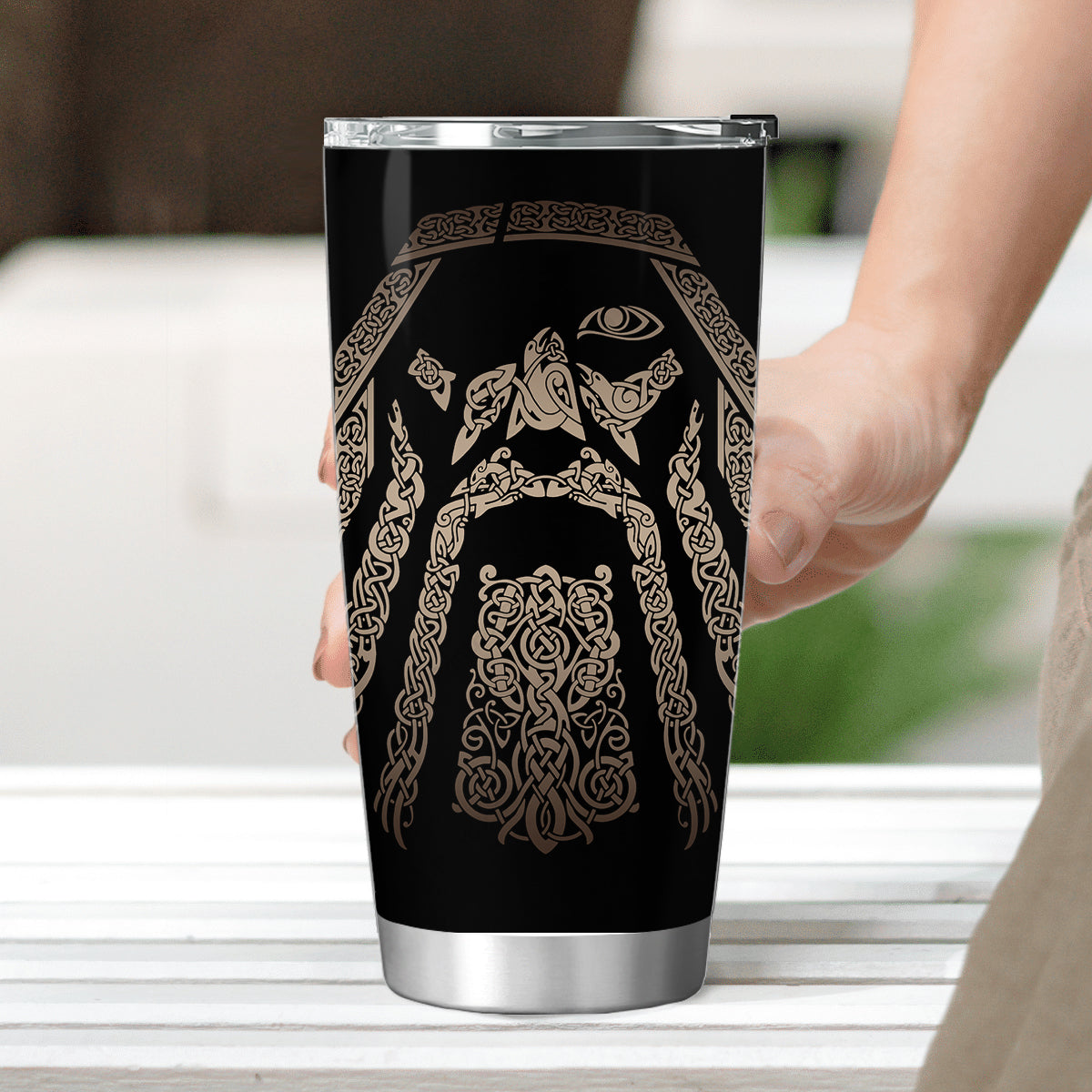 Norse Mythology Warrior Tumbler