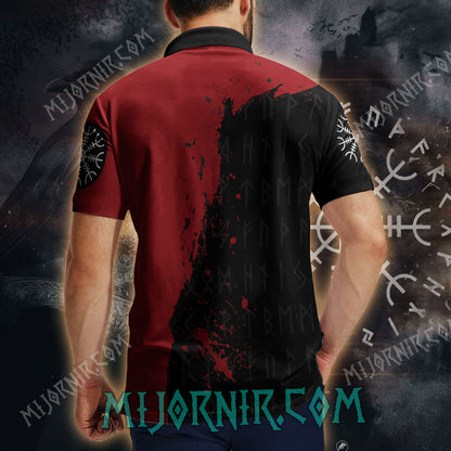 Crimson Odin Polo Shirt