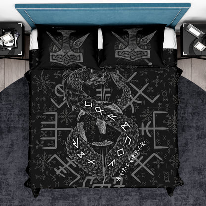 Jormungandr Berserker - Viking Duvet Cover