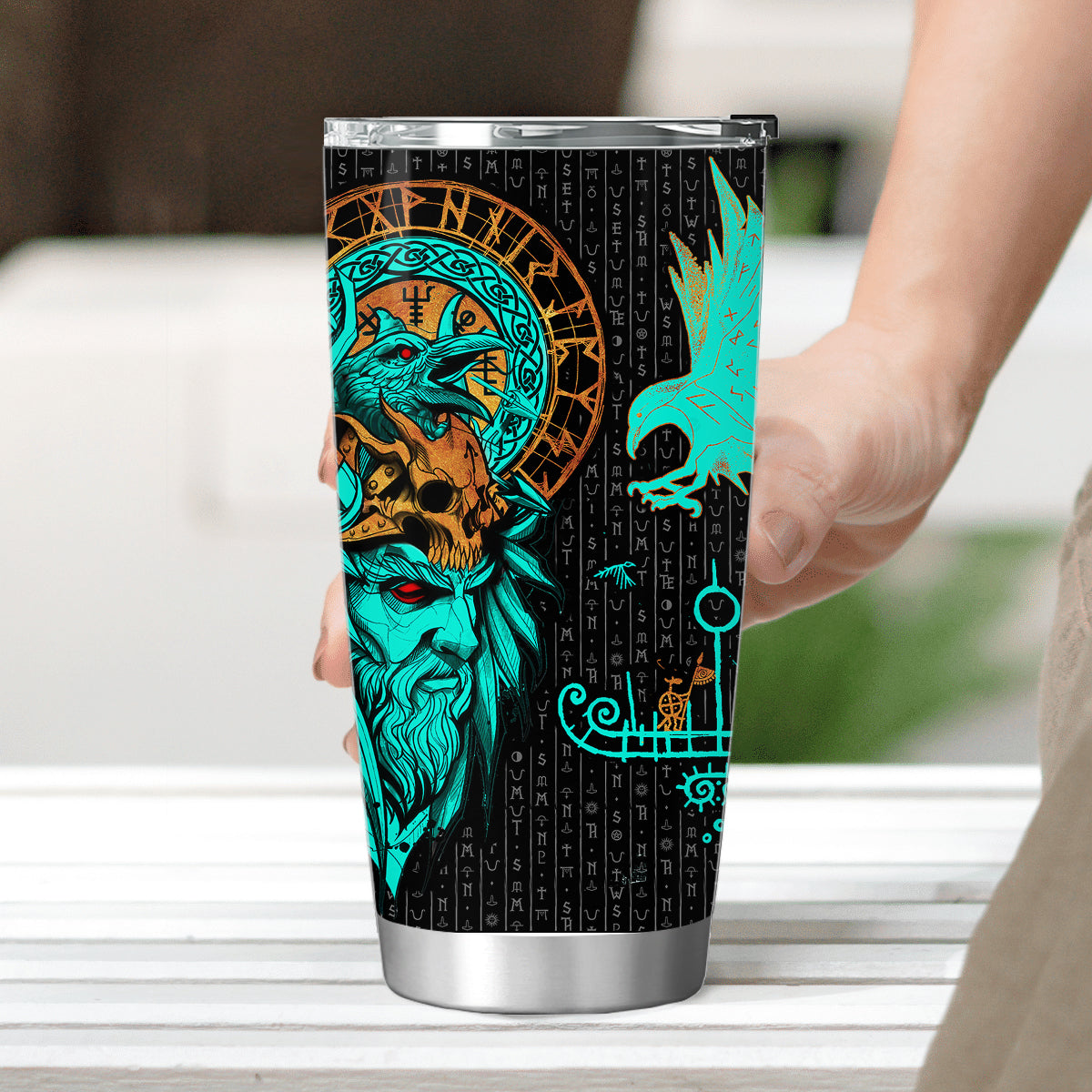 Odin's Mystic Voyage - Viking Tumbler