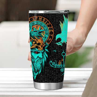 Odin's Mystic Voyage - Viking Tumbler