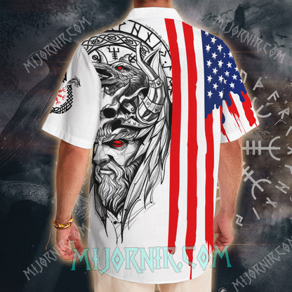 Odin's Patriotic Valor – Hawaii Shirt