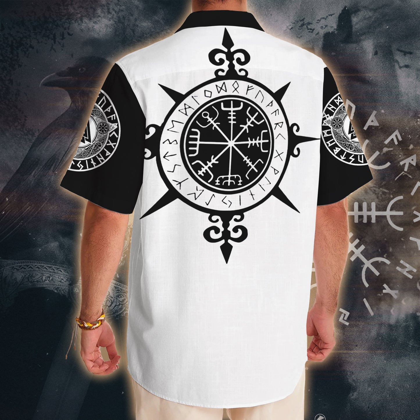 Nordic Wolves Compass – Hawaii Shirt