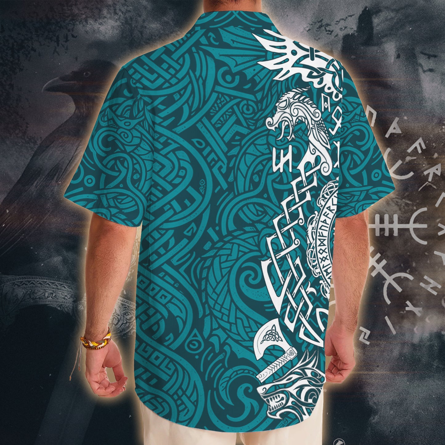 Viking Mythology Hawaii Shirt - Odin's Wisdom