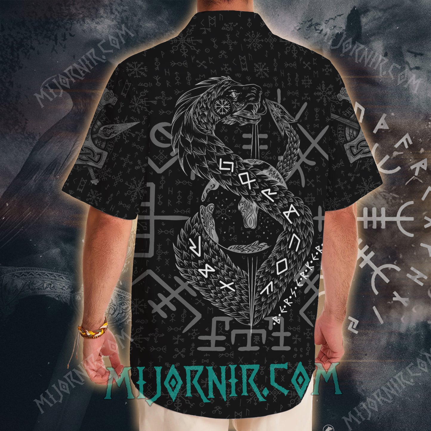 Jormungandr Berserker - Viking Hawaiian Shirt