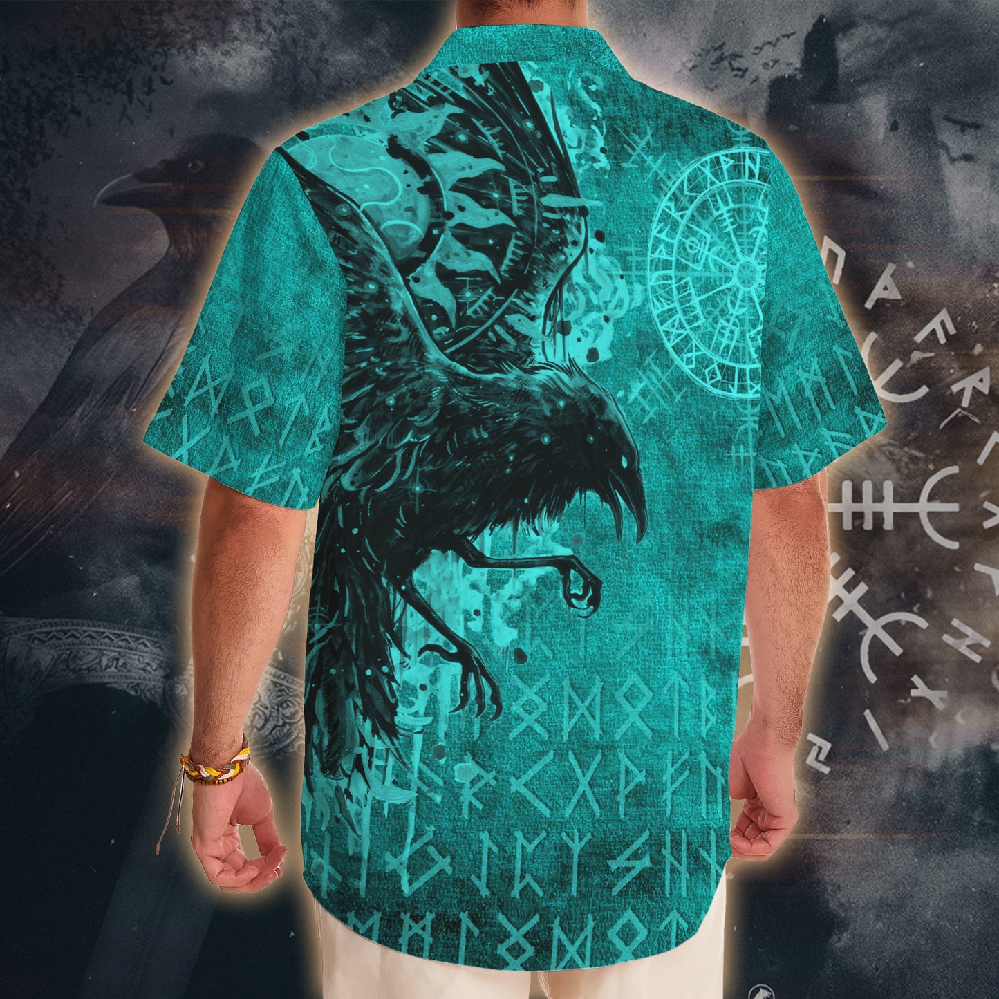 Raven of Odin Hawaii Shirt - Norse Rune Edition