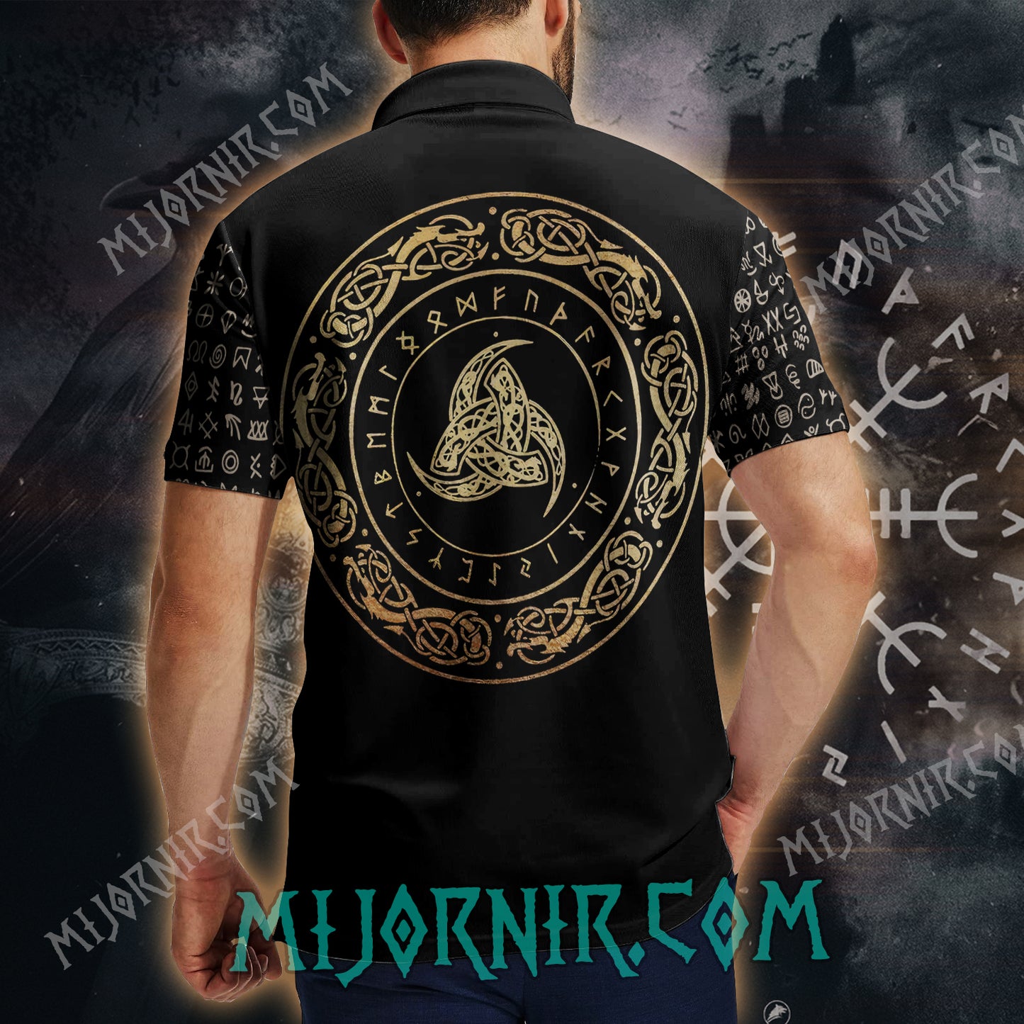 Odin's Rune Power - Viking Polo Shirt