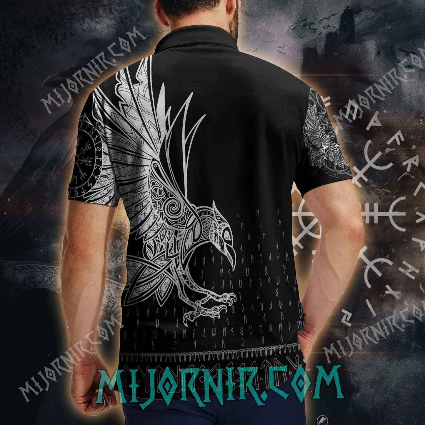 Nordic Raven - Viking Polo Shirt