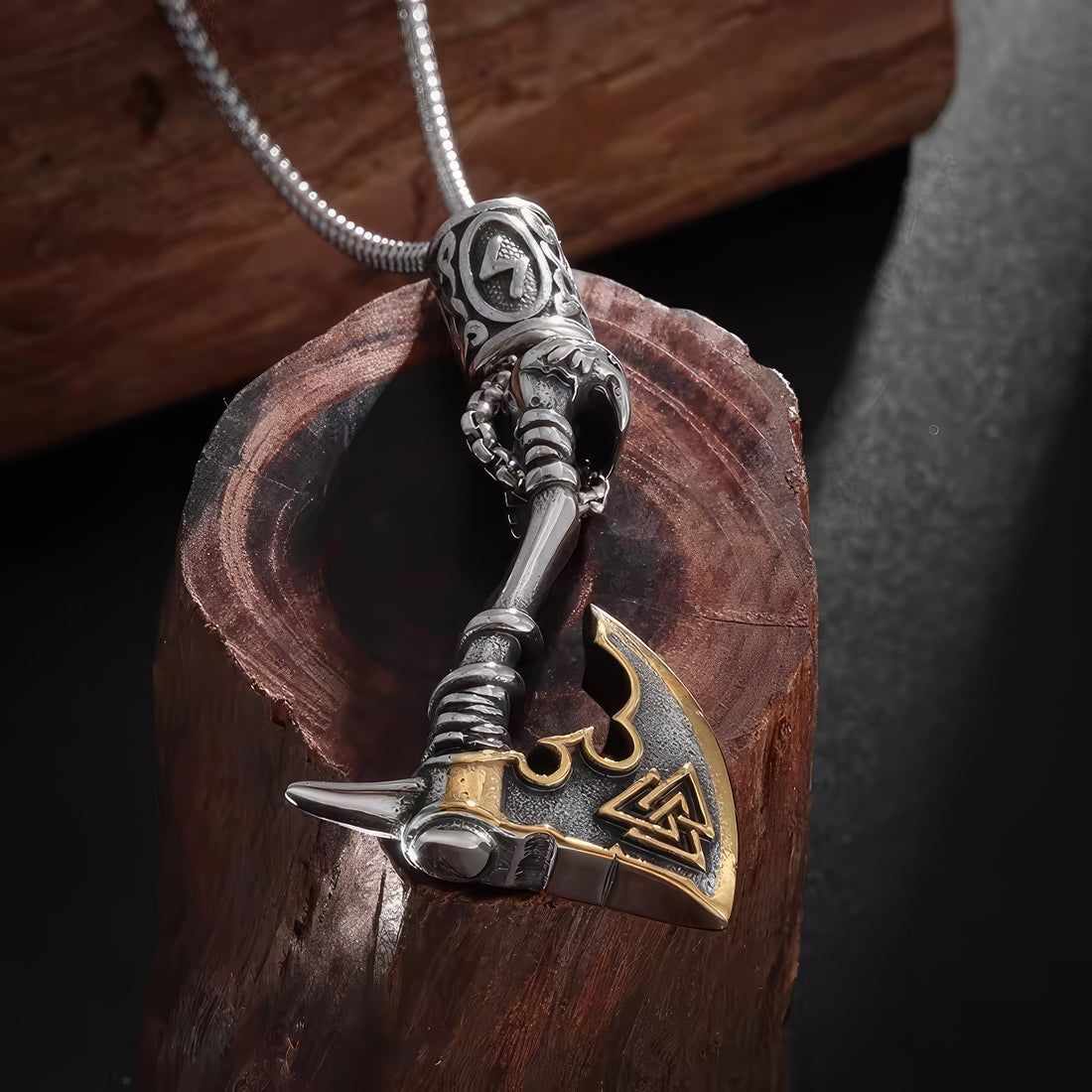 Viking Battle Ax Punk Necklace