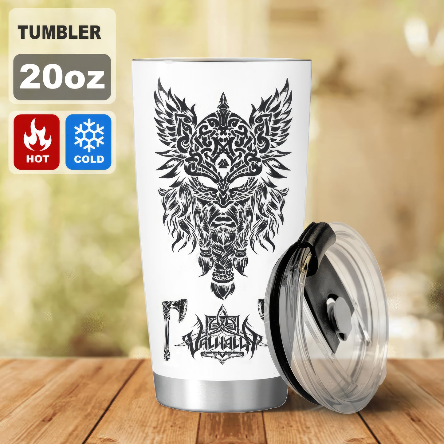 Mijonir Valhalla Warrior Tumbler