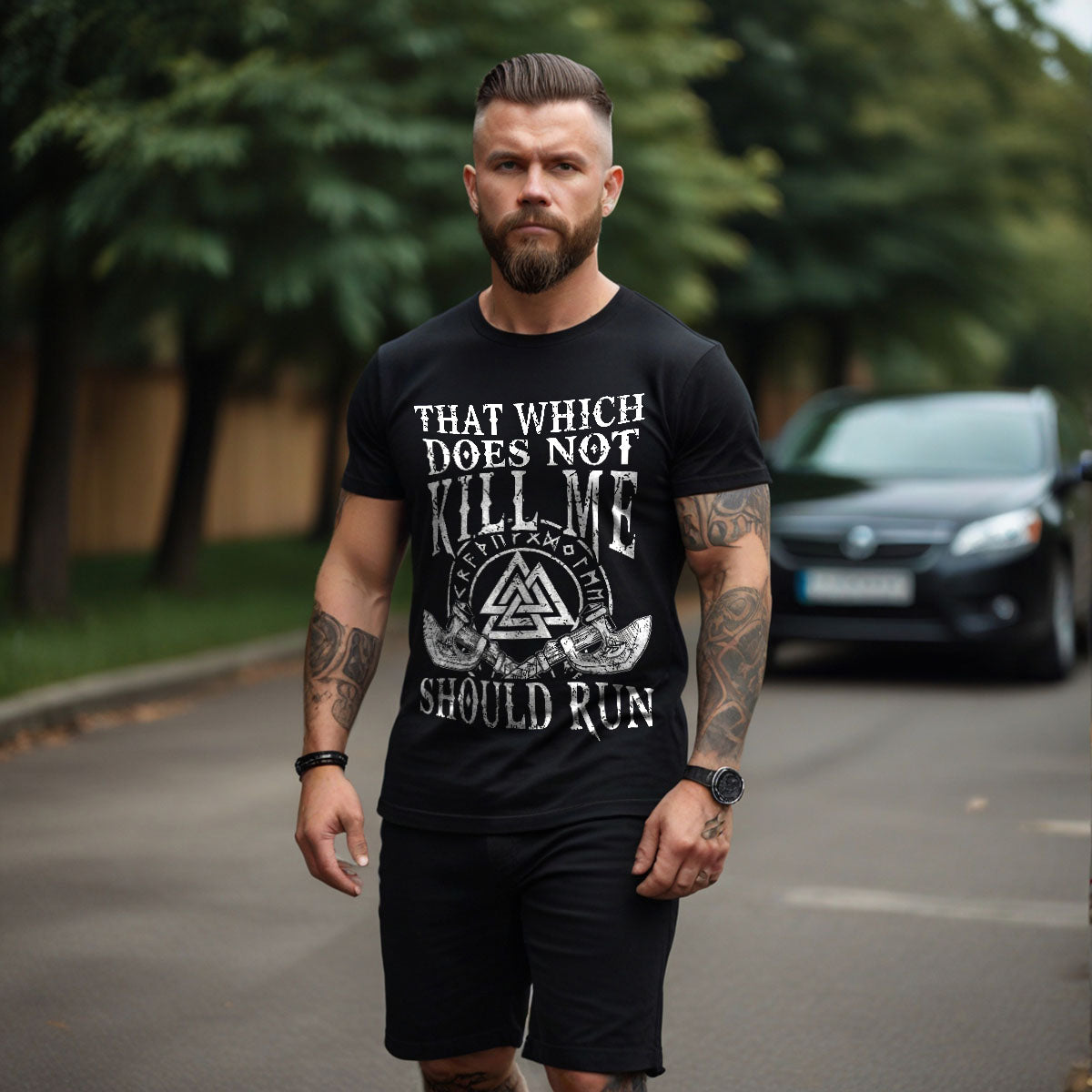 Me Should Run Viking  T Shirt