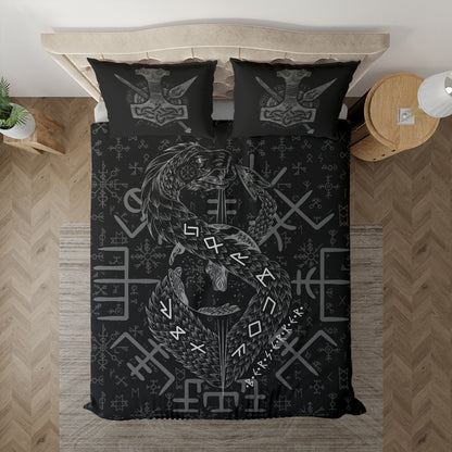 Jormungandr Berserker - Viking Duvet Cover