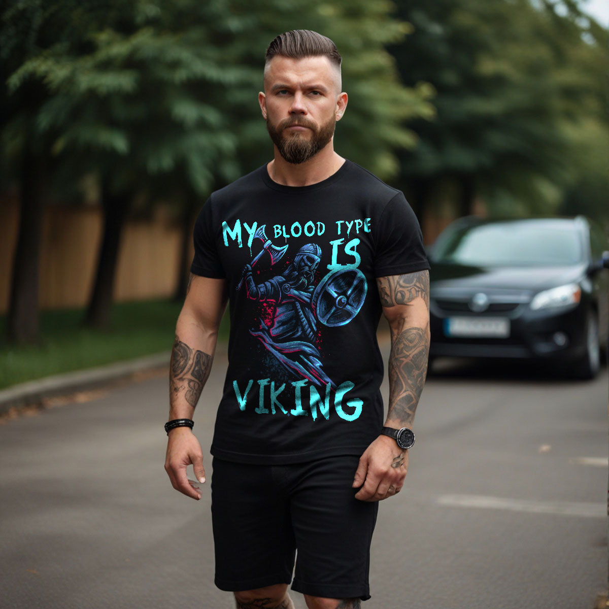 My Blood Type Is Viking T Shirt