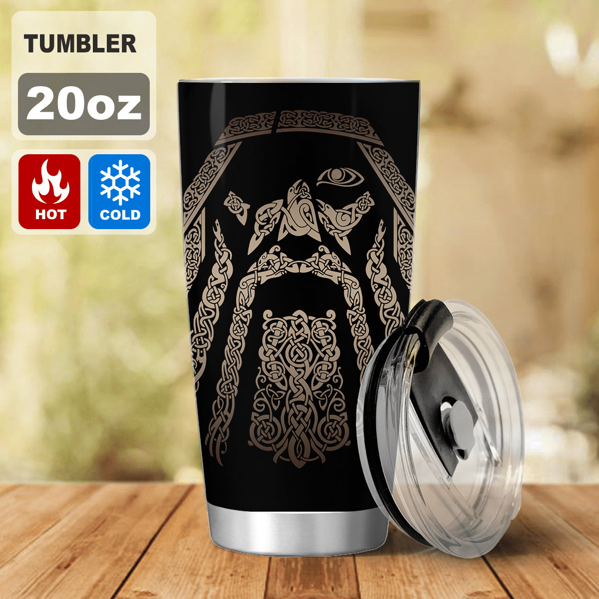 Norse Mythology Warrior Tumbler