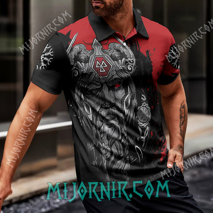 Crimson Odin Polo Shirt