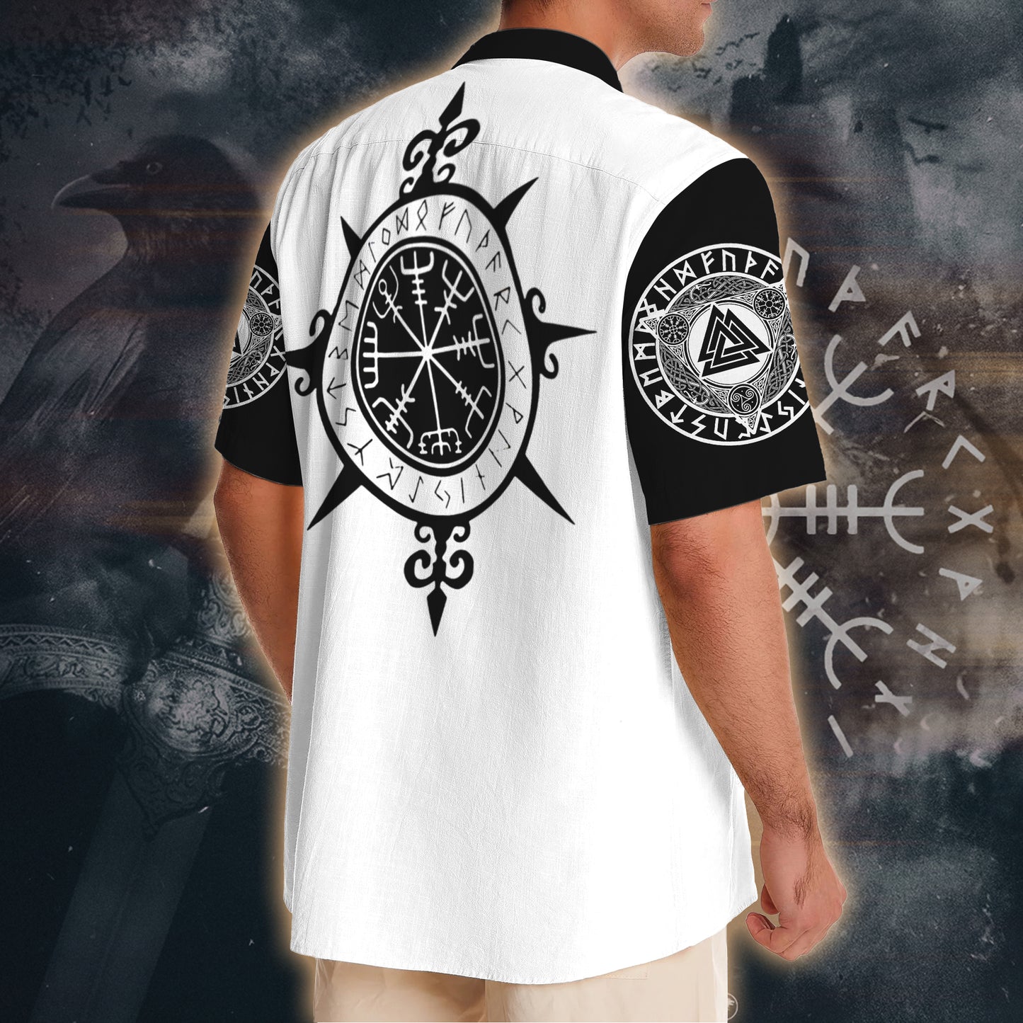 Nordic Wolves Compass – Hawaii Shirt