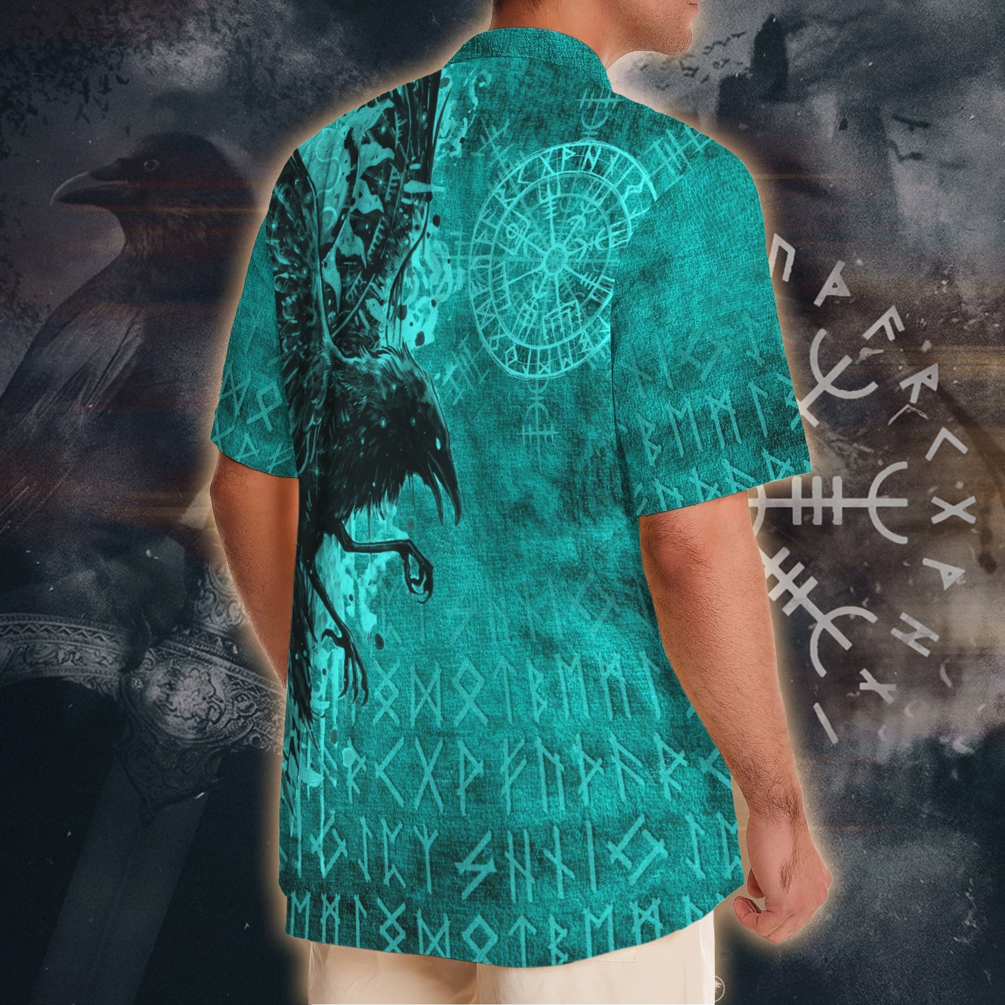 Raven of Odin Hawaii Shirt - Norse Rune Edition