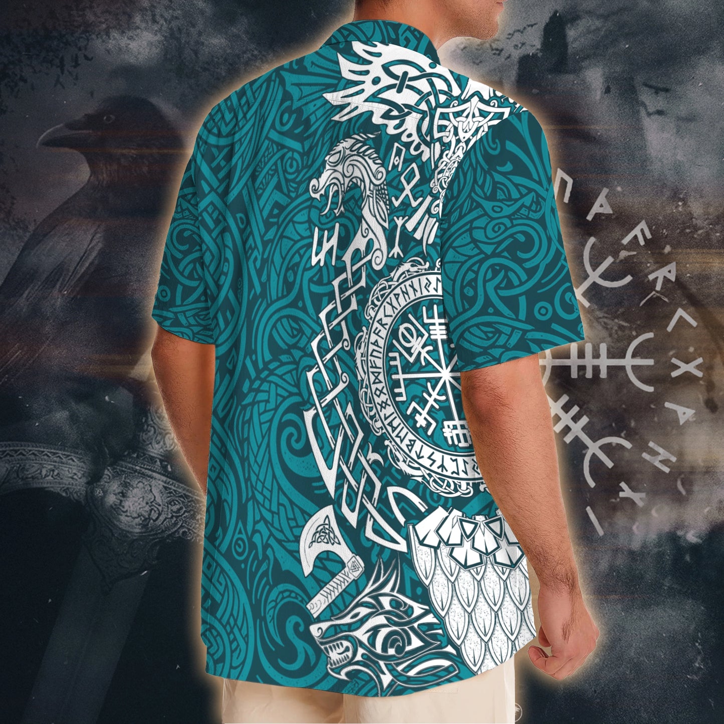 Viking Mythology Hawaii Shirt - Odin's Wisdom